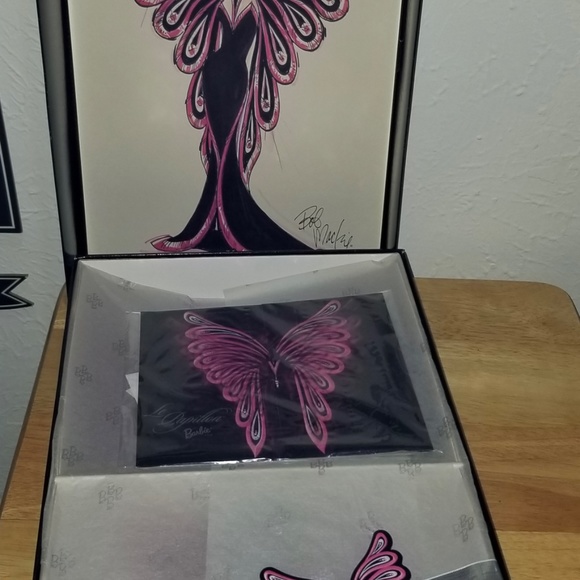 FAO Schwartz Bob Mackie Le Papillon Barbie NIB NWT - Picture 7 of 16